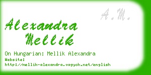 alexandra mellik business card